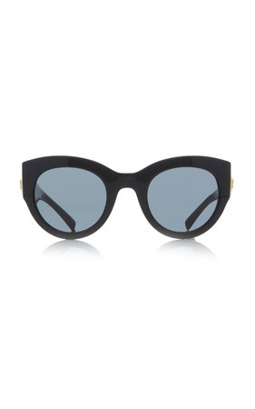 Versace Round-Frame Acetate Sunglasses