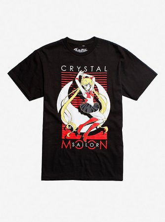 Sailor Moon Crystal Usagi Red Stripe T-Shirt