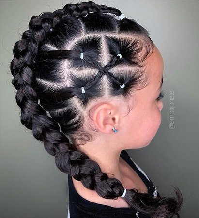 toddler hair in braids