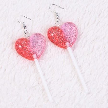 Valentine Lollipop Earring