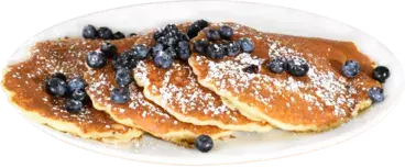 Blueberry Pancakes - Golden Brunch