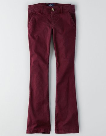 Flared Red Pants
