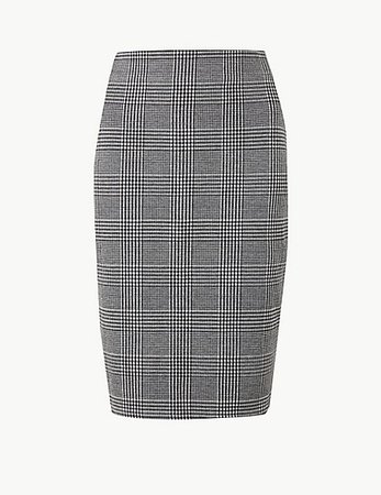 Checked Pencil Skirt | M&S Collection | M&S