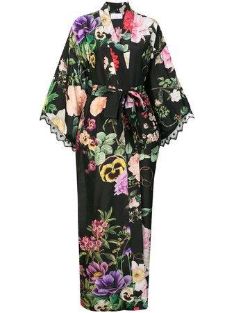 P.A.R.O.S.H. pansy print kimono - FARFETCH