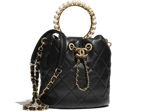 Chanel Pearl Drawstring Bag