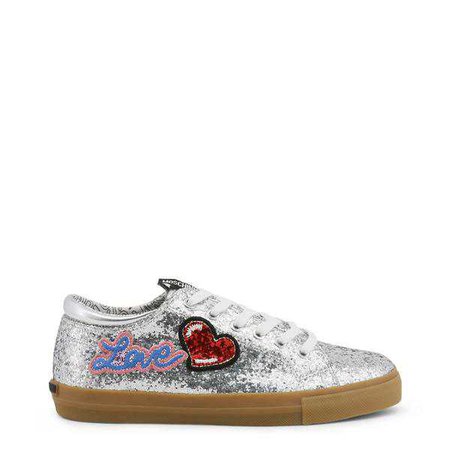 Love Moschino Grey Glitter Sneakers
