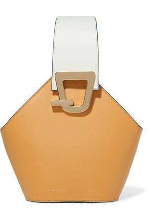 Danse Lente | Johnny mini smooth and textured-leather bucket bag | NET-A-PORTER.COM