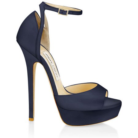 Pearl 145 Sandal In Navy Leather