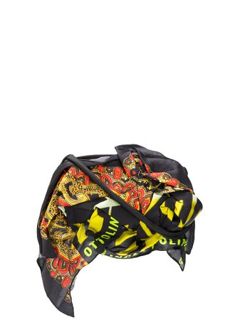 Black & yellow Ottolinger Wrinkle scarf tote bag - Farfetch
