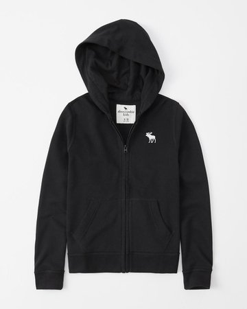 girls lightweight icon full-zip hoodie