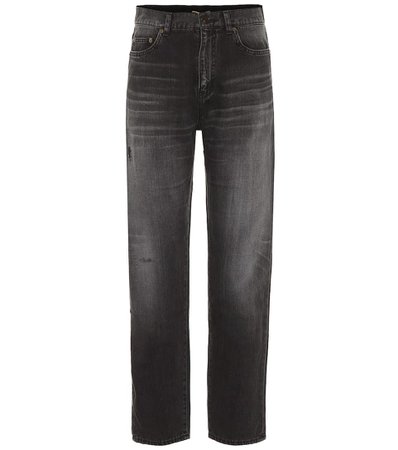High-Rise Straight-Leg Jeans - Saint Laurent | mytheresa