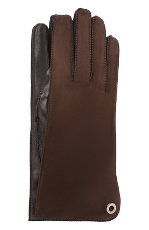 Женские темно-коричневые перчатки jacqueline из кожи и замши LORO PIANA — купить за 38350 руб. в интернет-магазине ЦУМ, арт. FAF8575