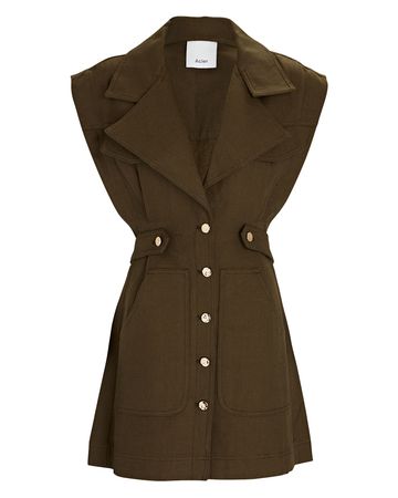 Acler Walter Sleeveless Cotton-Linen Mini Dress | INTERMIX®