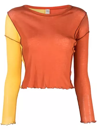 Baserange exposed-seam long-sleeve T-shirt - Farfetch