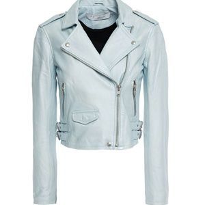 ice blue leather jacket - Google Search