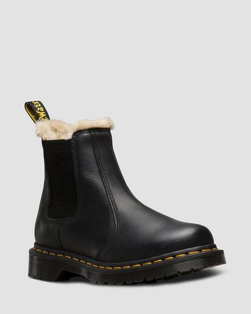 FUR-LINED 2976 LEONORE WYOMING CHELSEA BOOTS | Women's Boots, Shoes & Sandals | Dr. Martens Official