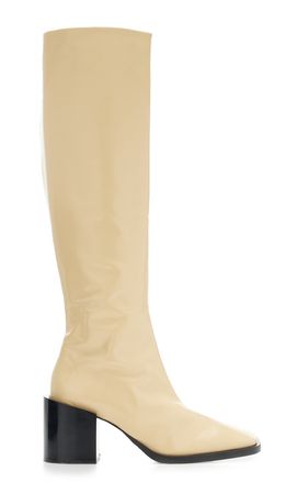 Abrasivato Leather Knee Boots By Jil Sander | Moda Operandi
