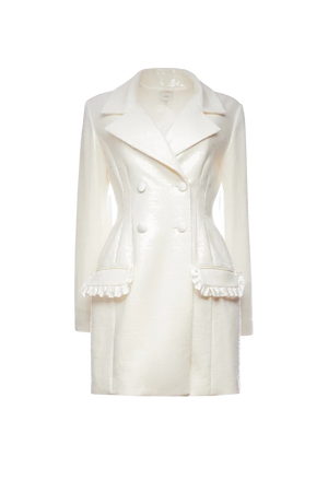 cream Pearl coat