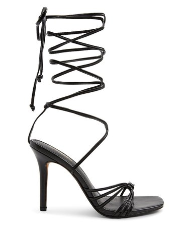 Strappy Tie-up Heeled Sandals | Express