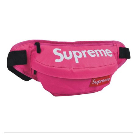 pink supreme fanny pack waist bag `
