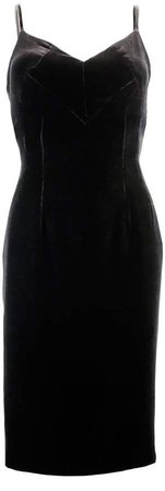 JULIANA HERC - Black Velvet Dress