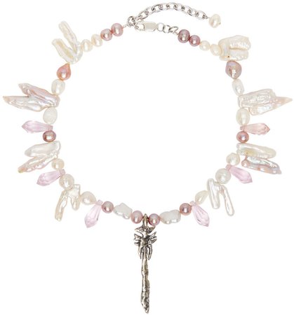 harlot-hands-ssense-exclusive-silver-and-pink-float-17-necklace.jpg (864×928)
