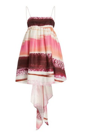 Kasbah Striped Linen-Blend Mini Dress By Aje | Moda Operandi