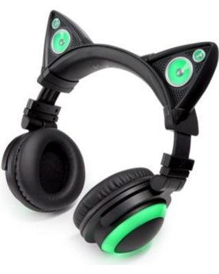 Cat-Ear Headphones (green + black)