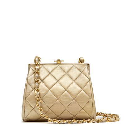 2 Chanel Gold Lambskin Mini Bag | What Goes Around Comes Around - Goop Shop | ShopLook