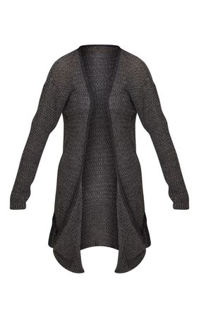 Charcoal Lightweight Cardigan | Knitwear | PrettyLittleThing USA