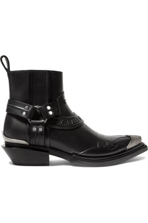 Balenciaga | Santiag leather ankle boots | NET-A-PORTER.COM
