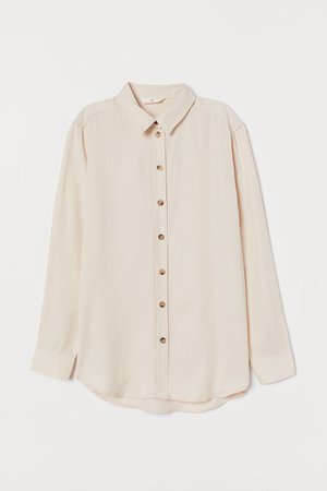 Lyocell Shirt - Light beige - Ladies | H&M US