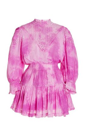 Viola Tie-Dye Cotton Mini Dress By Loveshackfancy | Moda Operandi