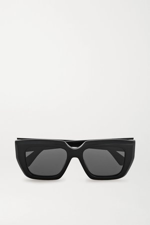 Black Oversized square-frame acetate sunglasses | Bottega Veneta | NET-A-PORTER