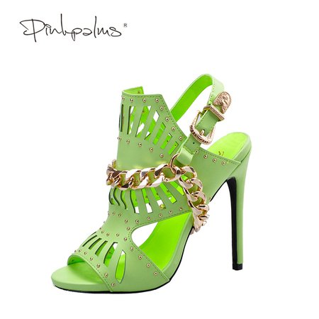 Fashmates Outfit Inspiration: Green lime heels