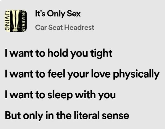 its only sex