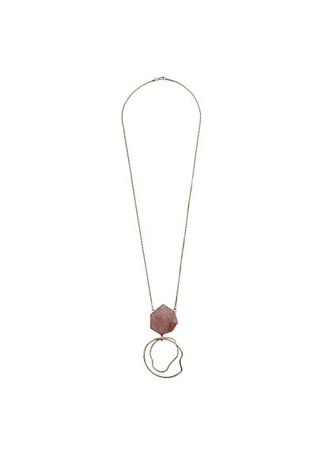 Violeta BY MANGO Semiprecious stone necklace