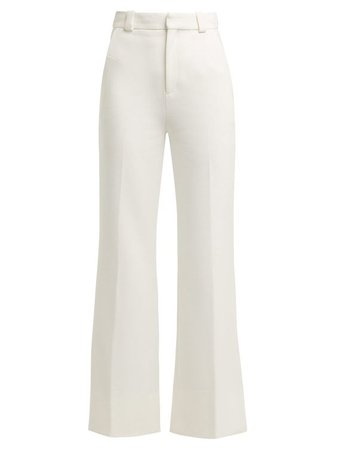 white straight trouser