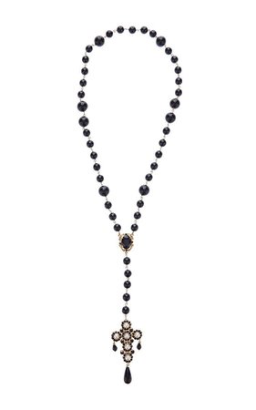 Dolce & Gabbana | Beaded Cross Pendant Necklace