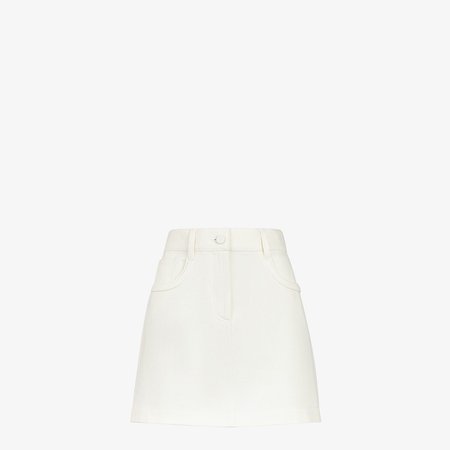 White denim skirt - SKIRT | Fendi