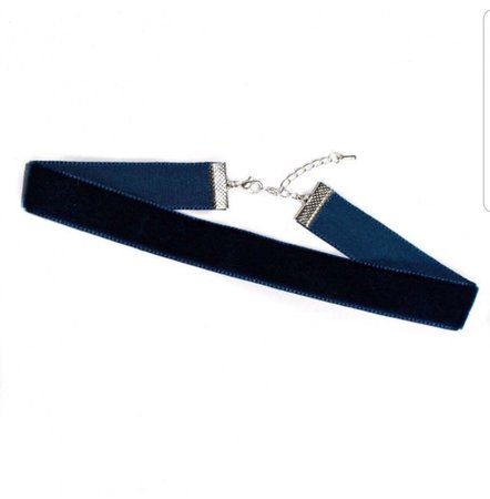 Navy Blue Velvet Choker Necklace | Etsy