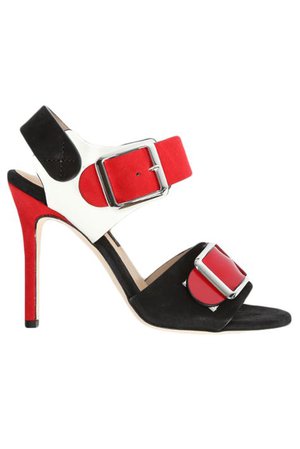 Women's Red Ida Crystal Calf | sister's in law | Color block shoes, Crystal shoes, Block shoes