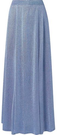 Lurex Maxi Skirt - Blue