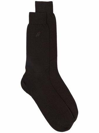 Brioni intarsia knit logo socks - FARFETCH