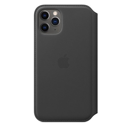 Étui folio en cuir pour iPhone 11 Pro - Aubergine - Apple (FR)