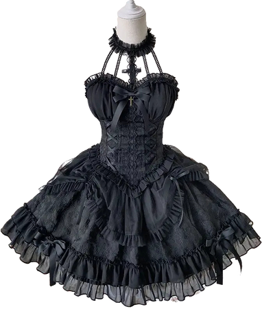 black lolita dress