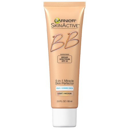 Garnier SkinActive BB Cream Oil-Free Face Moisturizer,Light / Medium2 oz