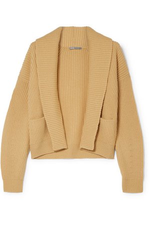 Vince | Cropped ribbed wool and cashmere-blend cardigan | NET-A-PORTER.COM