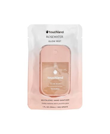 Amazon.com : Touchland Glow Mist Revitalizing Hand Sanitizer Spray, Rosewater scented, 500-Sprays each, 1FL OZ : Health & Household