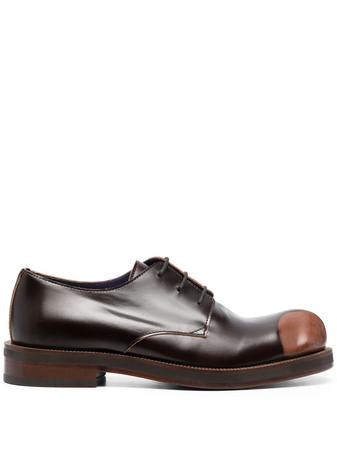 acne studios leather derby shoes